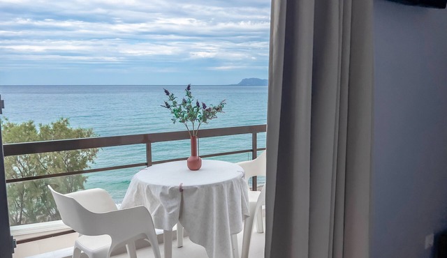 Beachfront Room with Balcony Overlooking the Mediterranean Sea