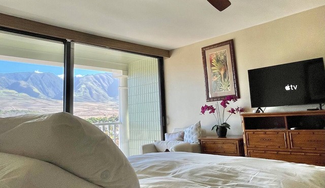 Beachfront Studio Featuring Turtles, Monk Seals, Surf & Mountain Views