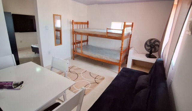 Beachfront studio in Itaipuaçu! Furnished, comfortable, and with a sea view.