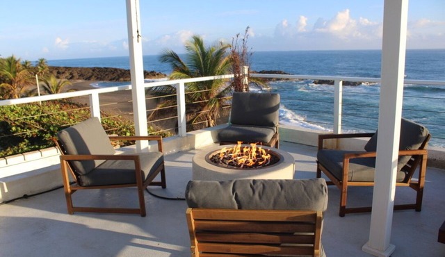 Beachfront Villa Infinity Pool Rooftop Lounge Master Suite w/Balcony