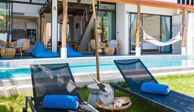 Beachfront Villa InduBlue .5 En-Suite AC bedrooms .Housekeeper Inc. Private Pool