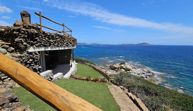 Beachfront villa with private beach access