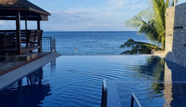 Beachfront Villa with Infinity Pool, Well-Equipped Kitchen & Breathtaking Views
