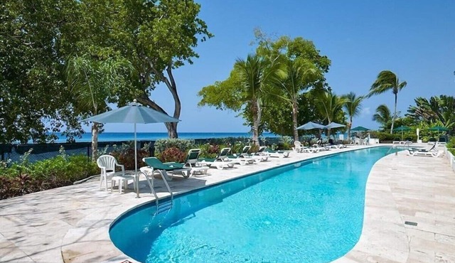 Beachside Apartment on Paynes Bay, St. James. West coast of Barbados.
