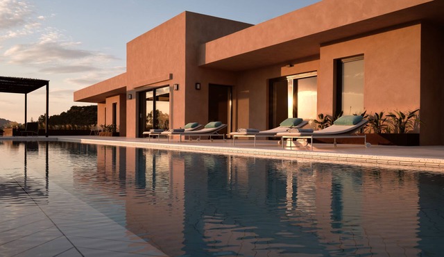 Beatiful villa with great view 5 minutes drive from beach