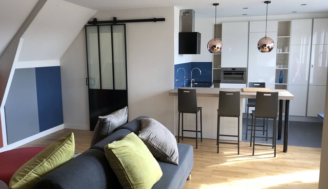 Beautiful duplex, exceptional location, hyper center of Tours, very quiet