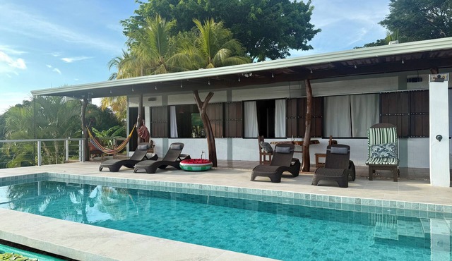 Beautiful guajira house with spectacular pacific view and jungle wing