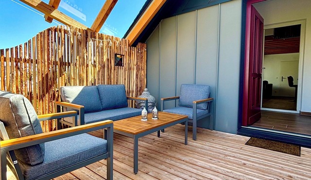 Beautiful large vacation apartment with private terrace in the Hunsrück. 70 sqm