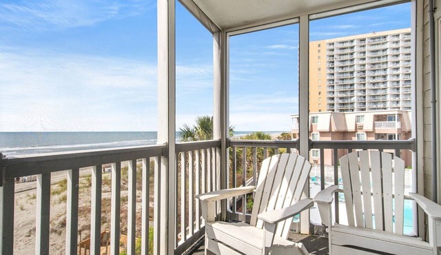 Beautiful oceanfront condo with stunning views located on popular Shore Drive! P