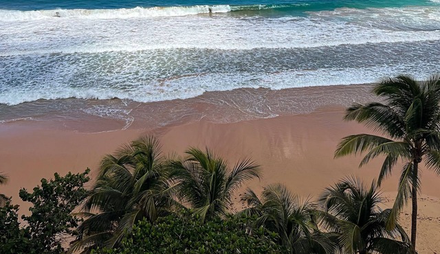 “Beautiful oceanfront apartment with access to the beach”
