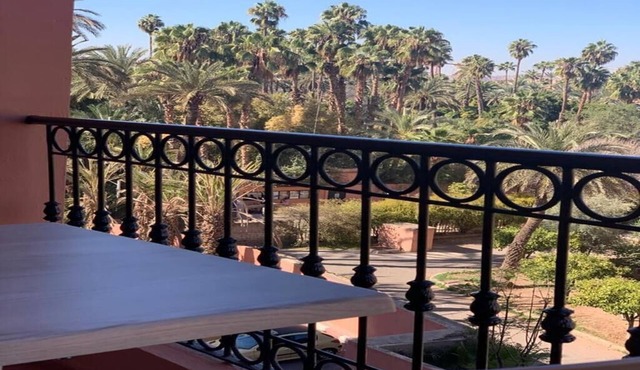 Beautiful panoramic view of Majorelle Gardens