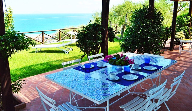 Beautiful panoramic villa with a wonderful Mediterranean sea-view garden