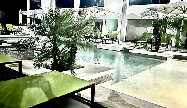Beautiful poolside room