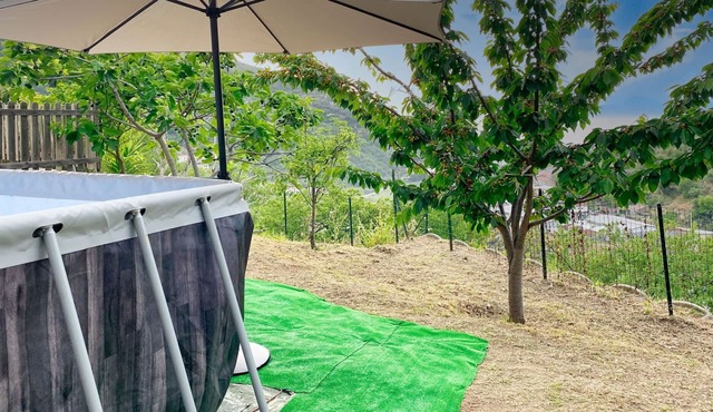 Beautiful private villa with hot tub, A/C, WIFI, private pool, TV, terrace, pets allowed and par...