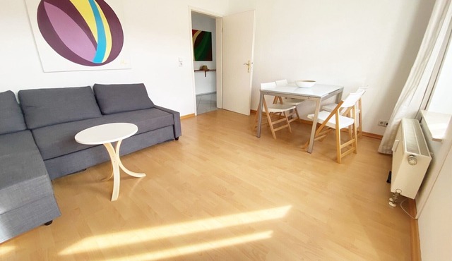 Beautiful quiet 2-room apartment with a balcony and nice view