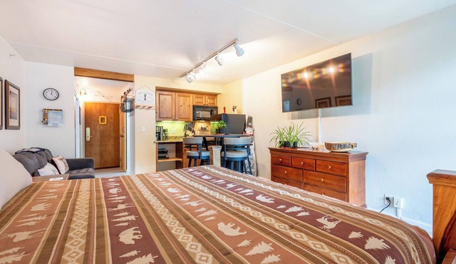 Beautiful Ski-in/Ski out Center Village studio, sleeps 4