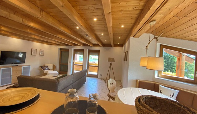 Beautiful spacious vacation apartment directly on the Kirnbergsee for up to 6 people