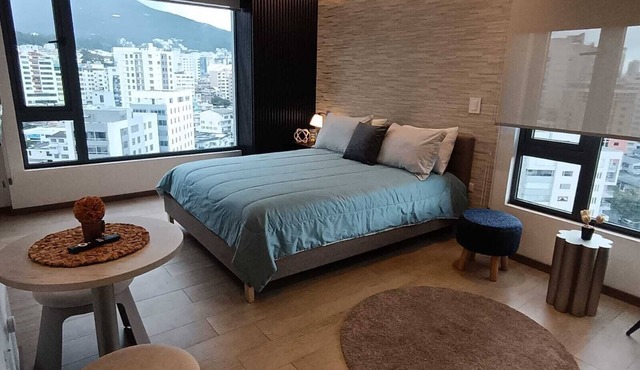 Beautiful Studio - 13th floor view - La Carolina - Jacuzzi