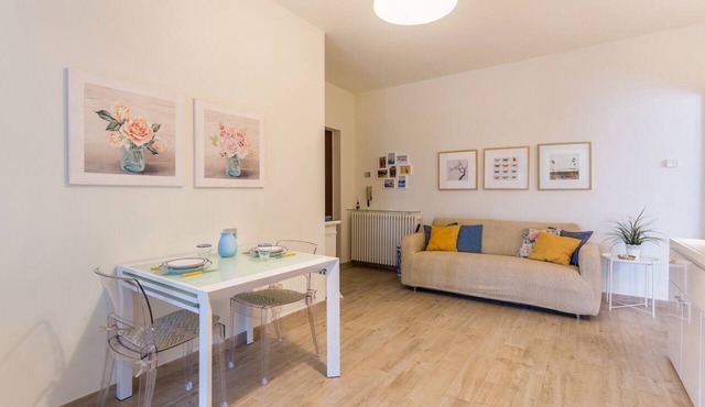 Beautiful two-bedroom energy efficient apartment with large equipped terrace