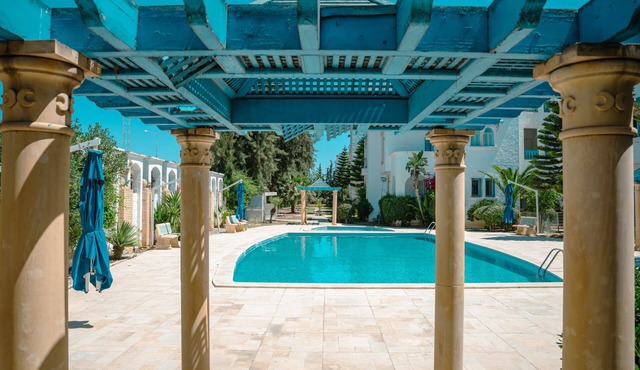 Beautiful view apartment located at Yasmine Hammamet with garden, swimming pool