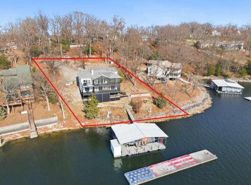 Beautiful waterfront lake home with private dock