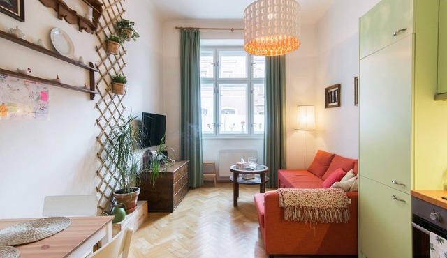 Beautifully designed 1-bed apartment by Vyšehrad