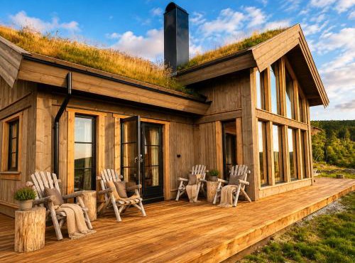 Beautifully styled mountain lodge with high standards, 10 minutes from Geilo