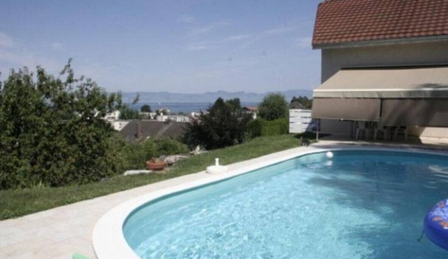 between Lake LEMAN and ALPES near EVIAN