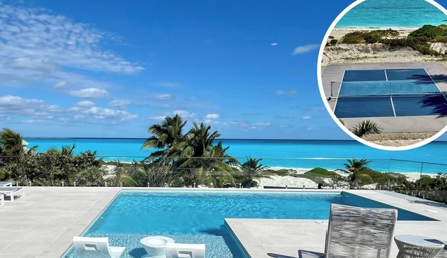 Beyond Blue Exuma, Beachfront Luxury Villa with Pool and Pickleball