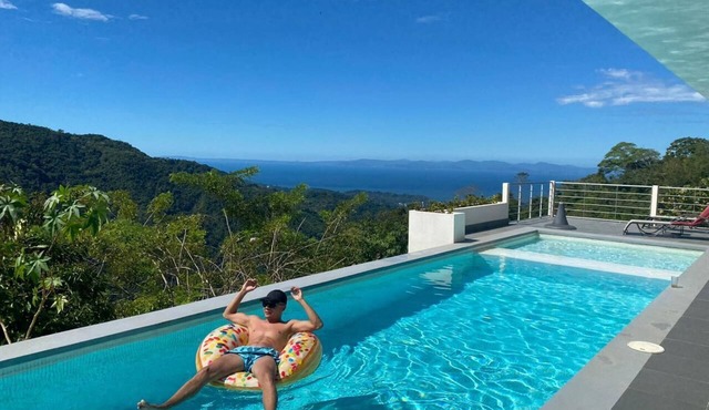 BIG Ocean View/Nice Pool -Relax on top of the mountain & in the middle of Nature