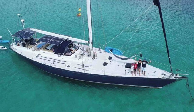 Biggest charter yacht in San Blas