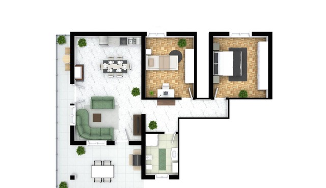 Blue Court, Iris Unit
