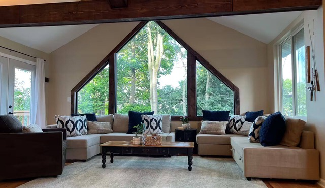 Blue Lakeview Home