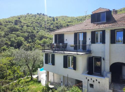 "Blue Villa" with private pool,BBQ in Andora