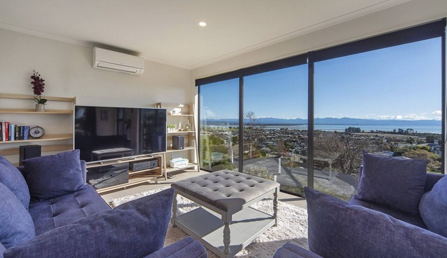 Blue Water Views - Modern, Sun-filled & Offers Fantastic Views over Tasman Bay.