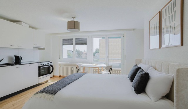 Blueground | Birsfelden, elev, furnished + kitchen