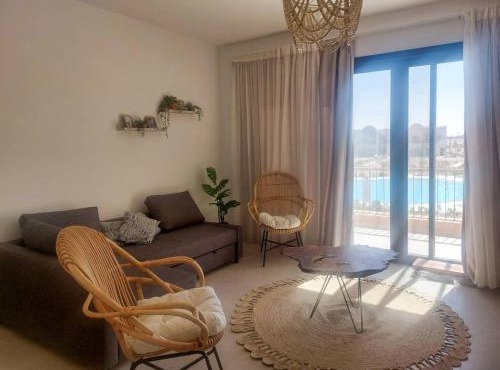 Boho Beach Chalet in El Gouna with pool access