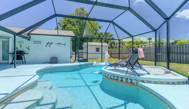 Boho Beach Retreat- Pool Home Near the Beach!