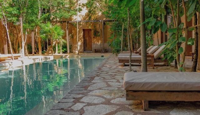 Boho-Chic 3BR Home | Private Rooftop Plunge Pool, Patio & Gated Communit