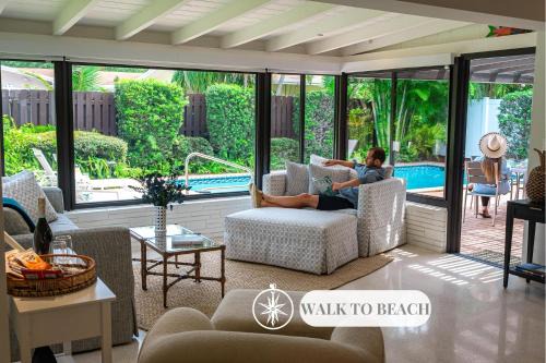 Boho Chic Heated Pool Walk To Beach Escapism at its finest Coconut Key H0MES
