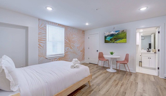 Boho Flamingo Studio Apartment