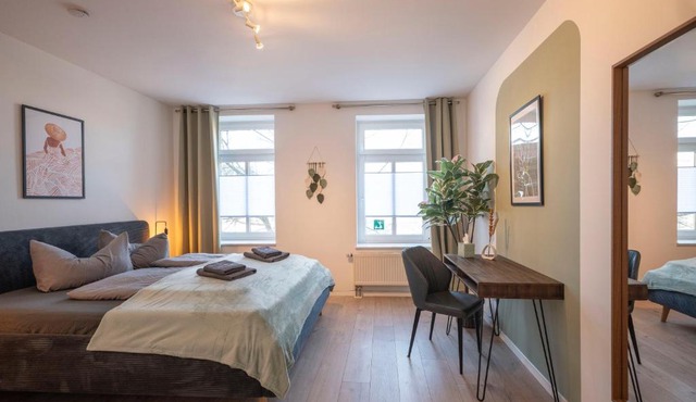 Boho-Suite - Sauna, Netflix, Nespresso, Zentral, Messe