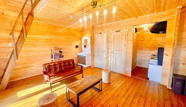 Bonfire BBQ and a new log house SUNXY KITOGE /Takashima Shiga
