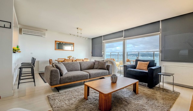 Bosphorus View: Spacious 3-bedroom apartment in lovely Istanbul with AC