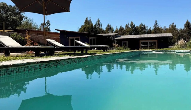 Bottle light garden house/pool-jacuzzi-sauna