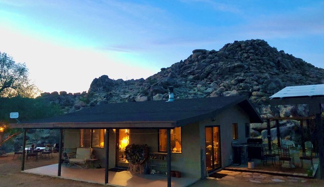 Boulder-filled Sustainable Retreat by National Park entrance.