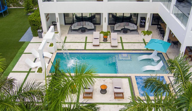 BRAND NEW modern waterfront luxury mansion