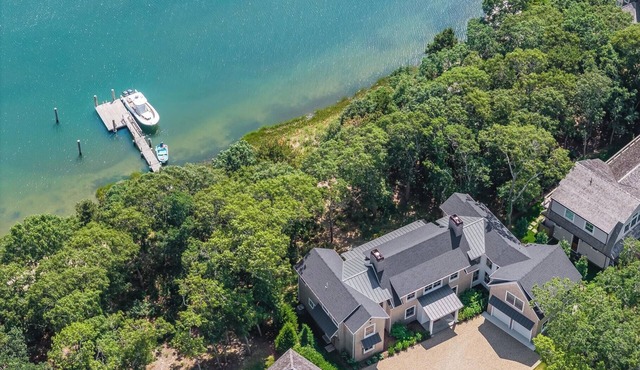 Brand-New 6BR Waterfront Home w/Private Dock & Sandy Beach in Falmouth