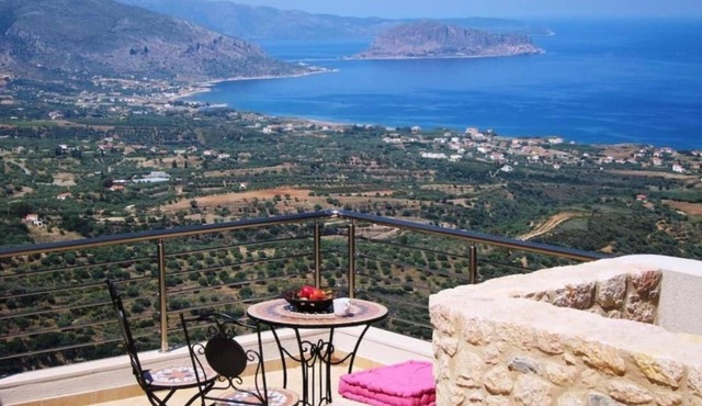 Breathtaking Art Villa in Monemvasia with Private Access and Stunning Views