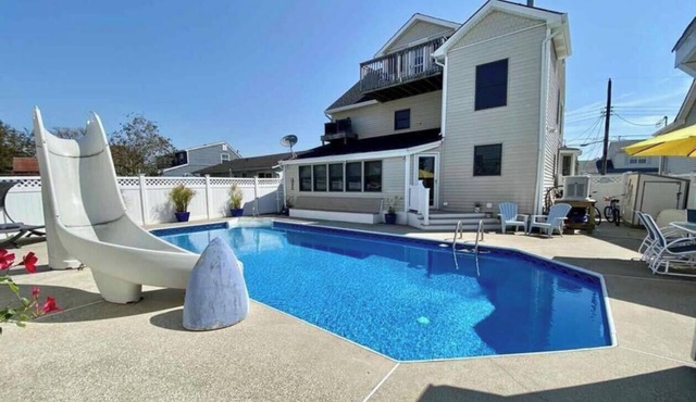 Brigantine Private Oasis – Inground Pool w/Slide, 3BR + Loft – Pet Friendly